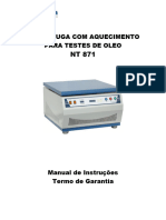 Centrífuga NT871 - Instruções de Uso Resistência Nível Água