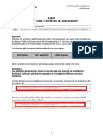 ? Semana 02 - Tema 02 Tarea - Practica Sobre El Problema de Investigación