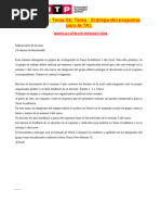 ? Semana 02 - Tema 01 Tarea - Entrega Del Esquema para La TA1