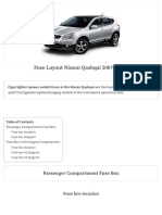 Fuse Box Diagram Nissan Qashqai - Qashqai 2 (2007-2013)