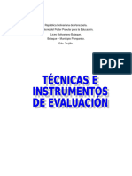 Técnicas e Instrumentos de Evaluación - 072137