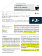 JULIO (2015) - Chia Seed Oil-In-Water Emulsions As Potential Delivery Systems w-3 FA