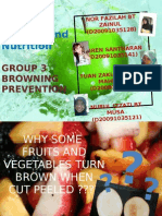 SBK3023 Food Science and Nutrition: Group 3 Browning Prevention