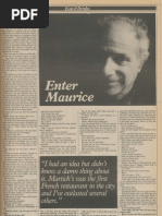 Morris Martick Interview From 1981