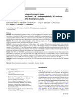 Cannabis Containing Equivalent Concentrations of Delta-9-Tetrahydrocannabinol (THC) and Cannabidiol (CBD) Induces Less State Anxiety Than THC-dominant Cannabis