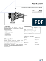 Tabela Dimensões Centrifugas - KSB