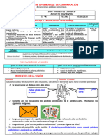 SECIONM DE APRENDIZAJE COMUNICACION Miercoles 7 Agosto