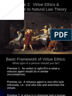 Lecture 2 Virtue Ethics Natural Law Theory