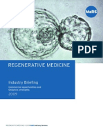 MaRS Advisory Services - Regenerative Medicine: Industry Briefing 2009