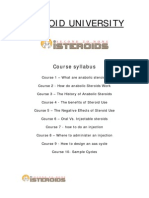 Steroid University: Course Syllabus