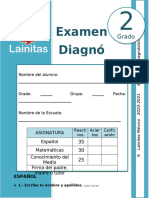 2do Grado - Examen de Diagnóstico (2020-2021)