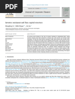 Investor Sentiment and Firm Capital Structure