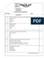 XII Chemistry WS5