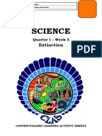 Science9 q1 CLAS5 Extinction