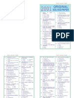 TNPSC Group-1 Question Paper - 2001