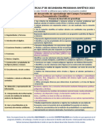 Dosificación Matemáticas 2°