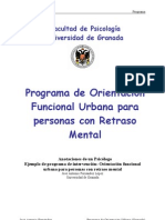 Ejemplo de Programa de Intervención: Orientación Funcional Urbana para Personas Con Retraso Mental