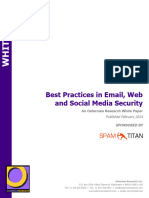 Best Practices in Email Web and Social Media Security