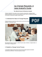 Managing Change Requests - A Business Analyst's Guide