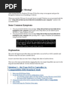 Hard Disk Gone Missing