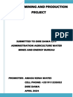 Amasu Kena Lithium Ore Production Project Proposal