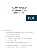 WCDMA Handover Principle and Power Control Basics