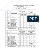 MA PsychologySemesterI II