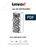 Caixa Amplificada Aca 1900 New X Manual Aca 1900 New X Without FM