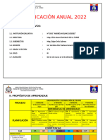 PLANIFICACIÓN ANUAL 2022 - 1ero A