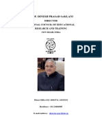 Biodata Prof D P Saklani