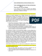 4ta COMPROBACIÓN DE LECTURA DE PROCESAL CIVIL II