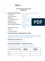 Guía Del Plan de Trabajo Del Docente