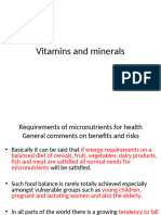 Vitamins and Minerals