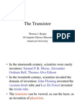 The Transistor: Thomas J. Bergin ©computer History Museum American University