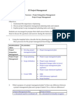 Tutorial 04 - Planning (Project Integration Management & Project Scope Management)