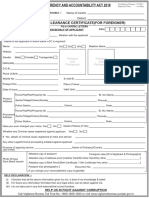 Police Clearance Certificate For Foreigner