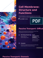 Cell Membrane Structure and Functions