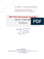 ESP1991D FALL2023 Syllabus English