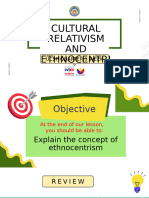 WEEK 3 Ucsp Cultural Relativism and Ethnocentrism