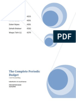 Complete Periodic Budget Cost Accounting