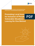 Promoting Local Innovation For Inclusion of People in Vulnerable Situations