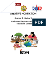 Creative Nonfiction LM Q1 Module 1