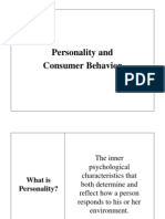 Personality and Consumer Behavior