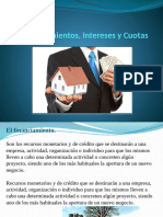 Financiamientos, Intereses y Cuotas