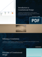 Introduction To Constitutional Design