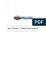 2000 T Formation by Football Plays