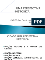 Cidade Uma Perspectiva Histórica