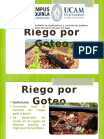 Sistema de Riego Por Goteo en Hortalizas