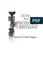 El Fin de La "Psicología Cristiana"