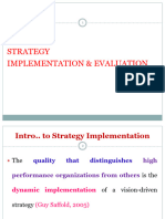 Strategy Implementation & Evaluation